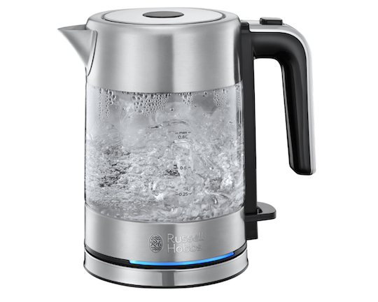 Russell Hobbs Waterkoker 24191-70 Compact Home Glass Logo